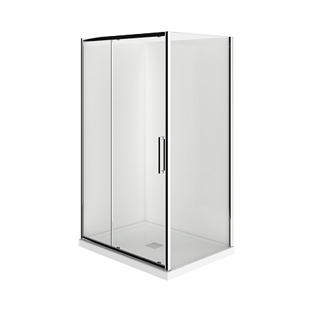 LeVivi Kingston 1200x900mm 2 sided LH Shower Enclosure Chrome