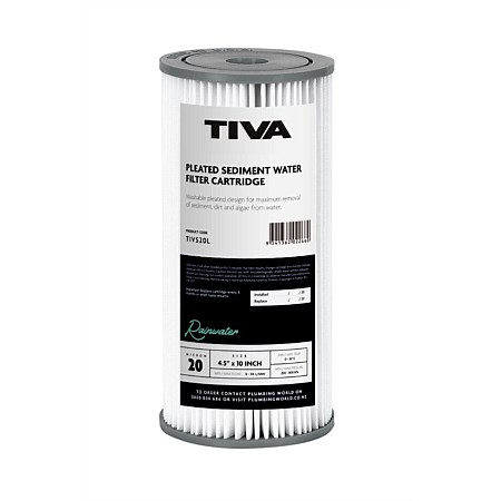 TIVA Pleated Sediment Cartridge, 20 Microns, 10 Inch